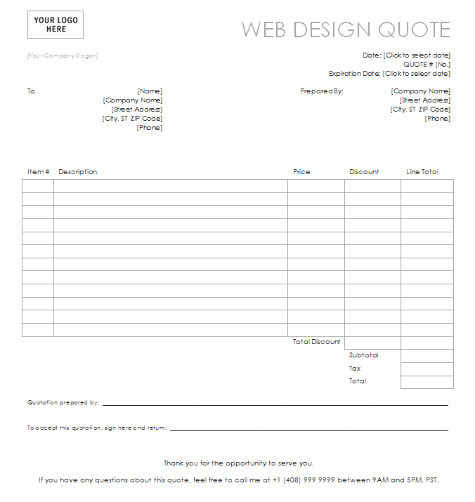 Web-Design-Quote-Template