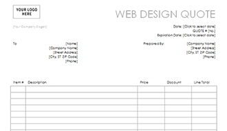 Web Design Quote Template