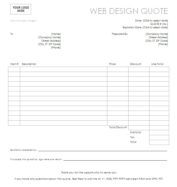 Web-Design-Quote-Template