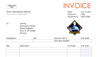 Catering Invoice Template