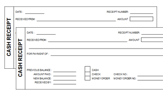 Free Cash Receipt Template