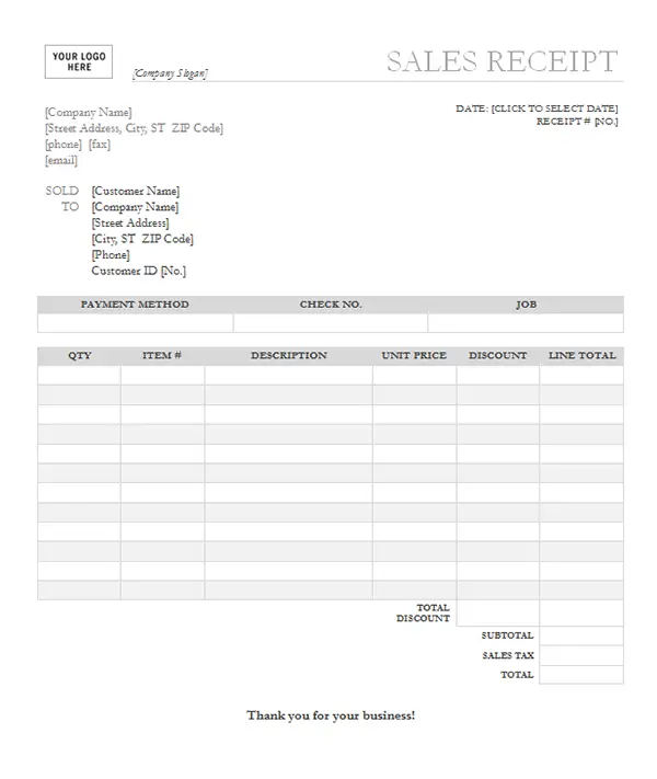 Microsoft Invoice Template from www.receipttemplate.org
