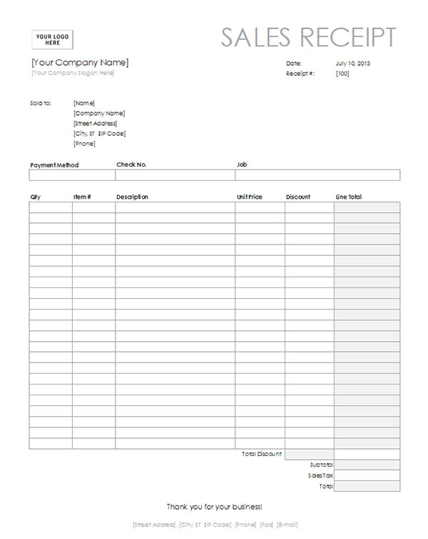 Receipt Of Sale Template from www.receipttemplate.org