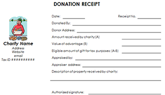 Nonprofit Donation Receipt Template