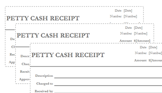 Petty Cash Receipt Template