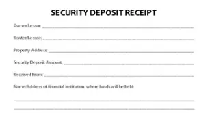 Security Deposit Deutsch